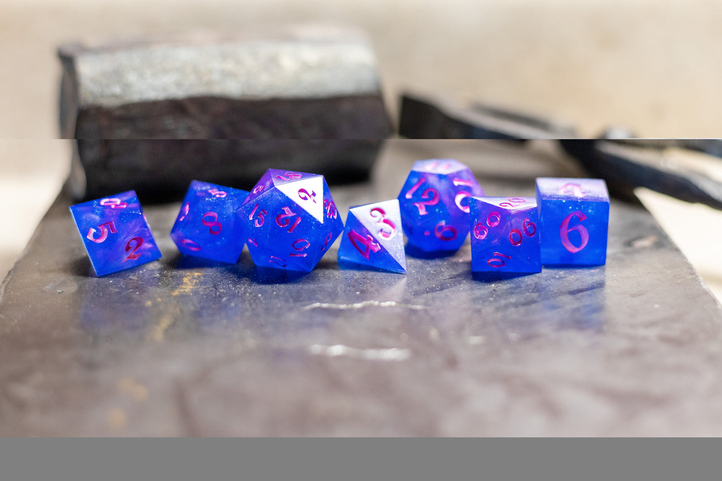 The Cosmic Drift 7-Piece Dice Set